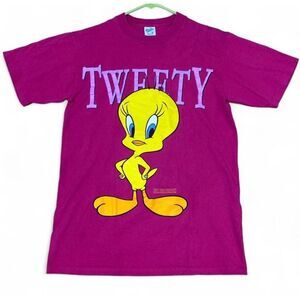 Vtg 90’s Women’s Tweety Looney Tunes T-Shirt Velva Sheen